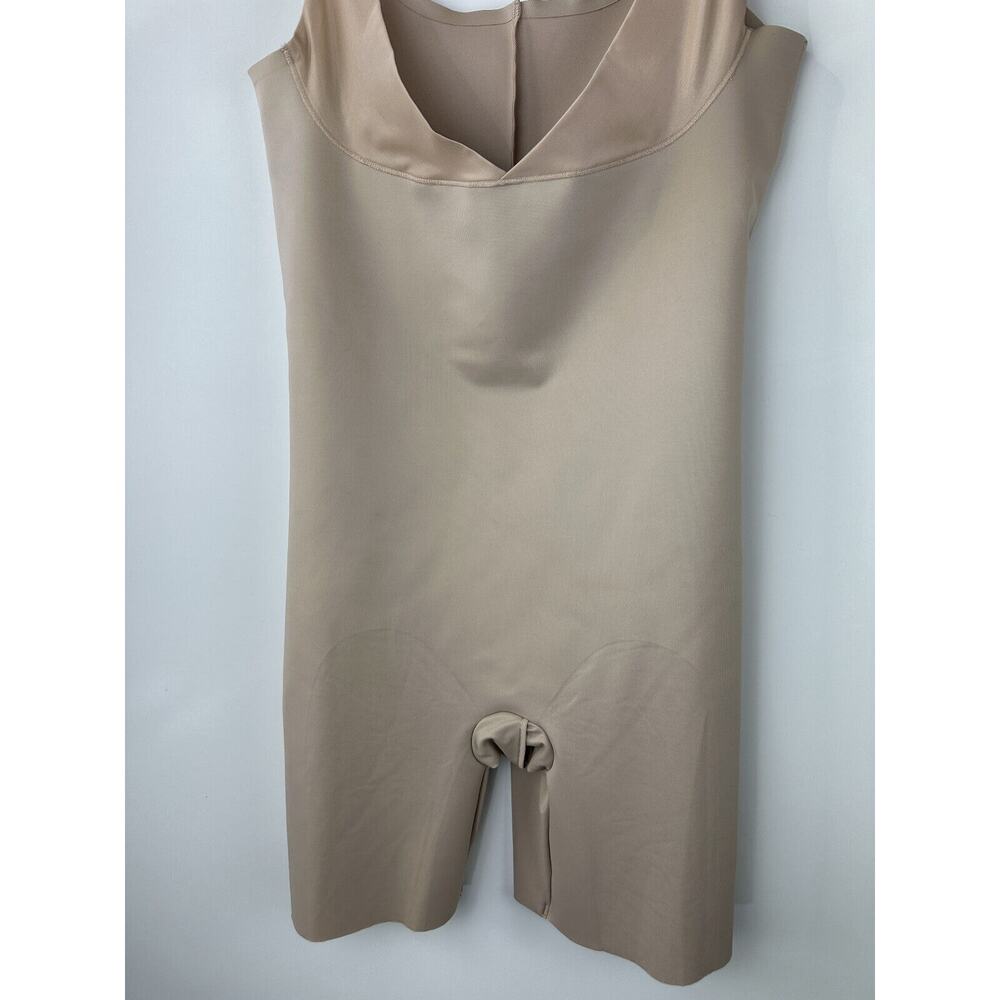 Chantelle Basic Shaping Open Bust Mid Thigh Shaper Nude Sand US Size XL EUC - Picture 6 of 16